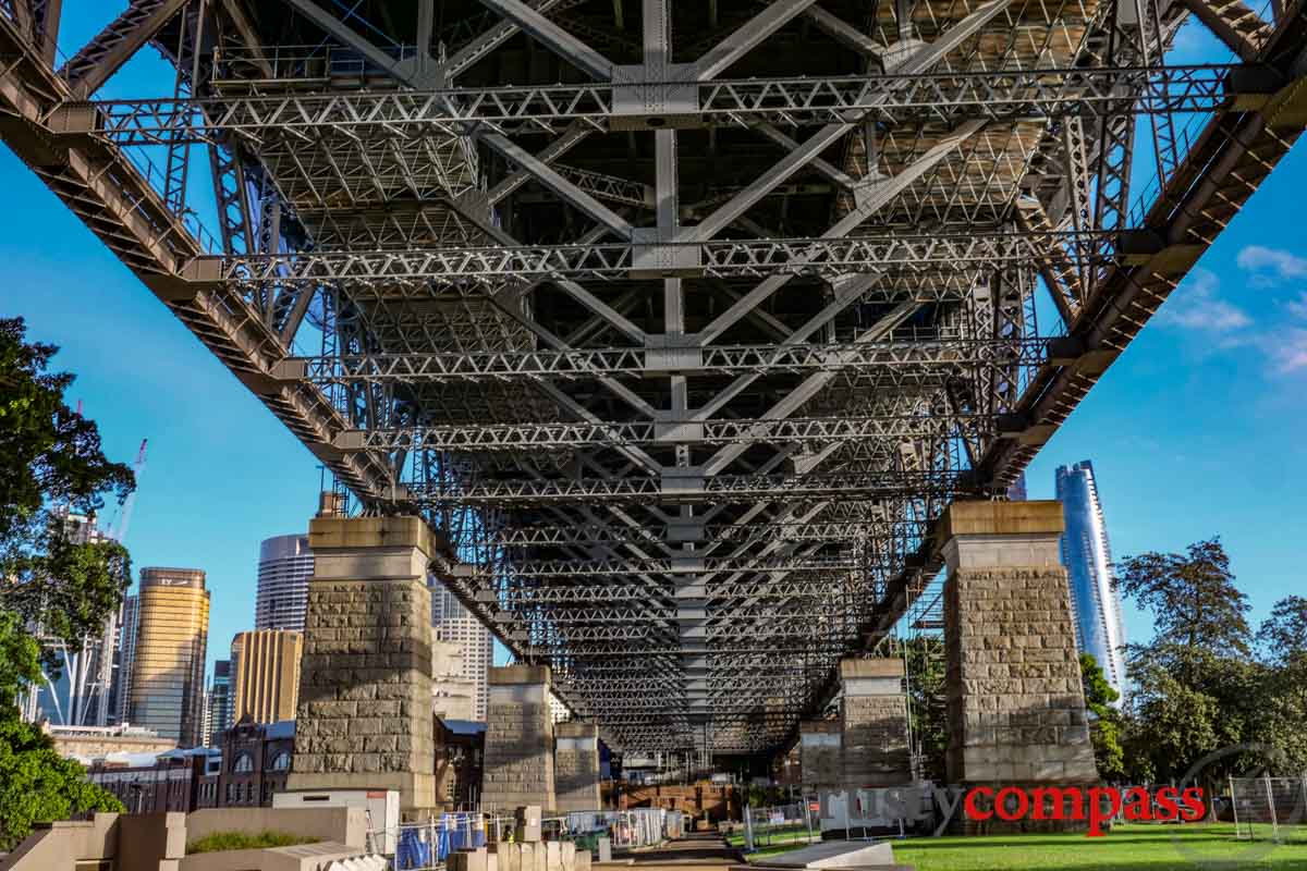 Beneath the Sydney Harbour Bridge, The Rocks